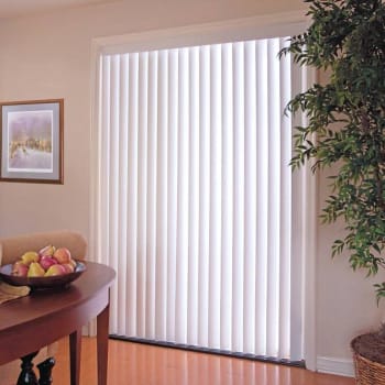 Image for Hampton Bay Room Darkening 3.5 In Pvc Vertical Blinds White 71 In W X 84 In L from HD Supply