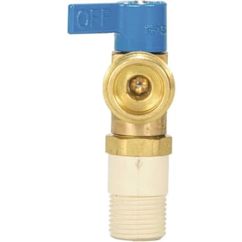 Image for IPS Corporation Water-Tite 1/4 Turn Brass Valve W/Blue Handle from HD Supply