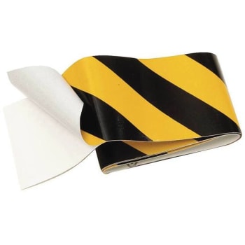 Image for Hy-Ko 2 In X 2 Ft Striped Reflective Vinyl Safety Tape, Yellow And Black from HD Supply