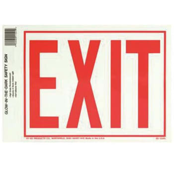 Image for Hy-Ko 11-1/4 In X 8 In Hg Photolumin Exit Sign from HD Supply
