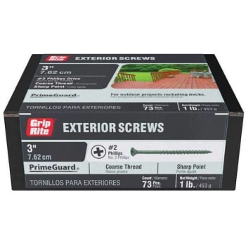 Image for Grip-Rite #9 X 3 In Phillips Bugle-Head Coarse Thread Ext Screws Package Of 73 from HD Supply