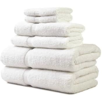 Image for 24 In X 50 In 10.5 Lb. Bath Towel W/dobby Border, White Case Of 60 from HD Supply