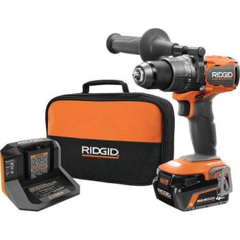 Image for Ridgid 18v Brushless Cordless 1/2 In Hammer Drill/driver Kit from HD Supply