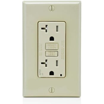 Image for Leviton 20 Amp Tamper Resistant Afci Duplex Outlet, Ivory from HD Supply