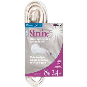 Image for Woods 8 Ft 16/3 Spt-2 Indoor Light-Duty Flat Plug Extension Cord from HD Supply