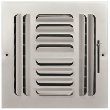Image for Truaire 8 In X 8 In 4 Way Stamped Curved Blade Wall/Ceiling Register from HD Supply