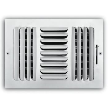 Image for Truaire 12 In X 8 In 3-Way Fixed Curved Blade Wall/Ceiling Register from HD Supply