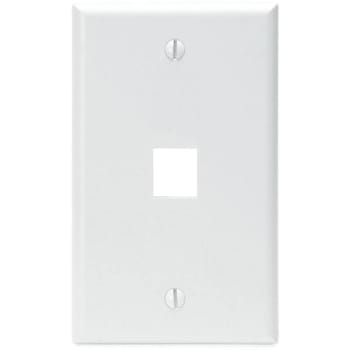 Image for Leviton White 1-Gang Audio/video Wall Plate from HD Supply