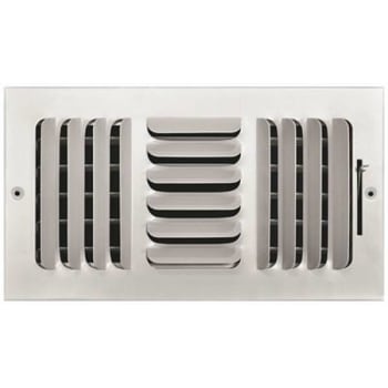 Image for Truaire 12 In X 6 In 3 Way Stamped Curved Blade Wall/Ceiling Register from HD Supply