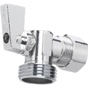 Image for Homewerks 1/2 In Nom Comp Inlet X 3/4 In Mht 1/4 Turn Angle Shut-Off Valve from HD Supply