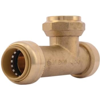 Image for Sharkbite 3/4 In Push-To-Connect X Ptc X Fip Brass Expansion Tank Tee Fitting from HD Supply