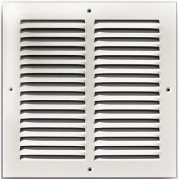 Image for Truaire 12 In X 12 In White Stamped Return Air Grille With 4 Screw Holes from HD Supply