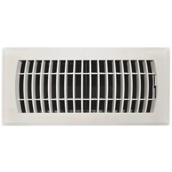 Image for Truaire 4 In X 10 In White Plastic Floor Register from HD Supply