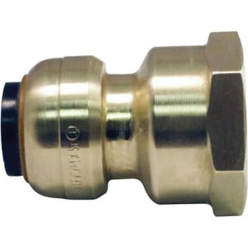 Image for Tectite 1/2 Brass Push-To-Connect X 3/4 In Female Pipe Thread Reducing Adapter from HD Supply