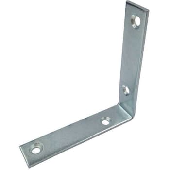 Image for Prime-Line 4 In Steel Construction Zinc-Plated Corner Bracket Package Of 2 from HD Supply