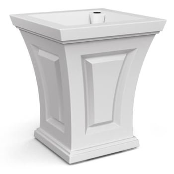 Image for Mayne Cambridge 18" Tall Planter - White from HD Supply