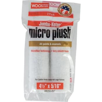 Image for Wooster 4-1/2 In X 5/16 In High-Density Microfiber Roller Cover Package Of 2 from HD Supply