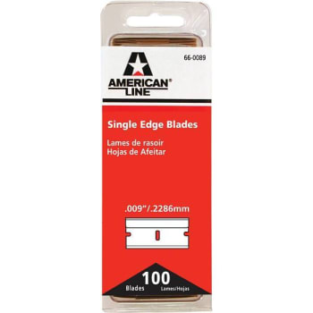 Image for American Line 1-1/4 In X 4-7/8 In Single Edge Razor Blades Package Of 100 from HD Supply
