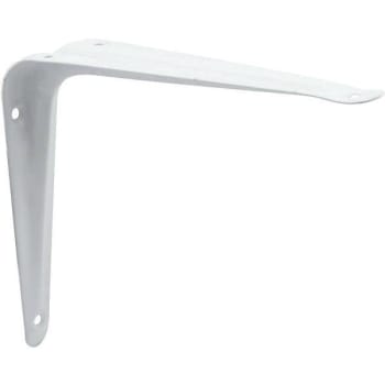 Image for 8 In. X 10 In. Stamped Steel Shelf Brackets (White) (2-Pack) from HD Supply