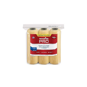Image for Wooster Pro 9 In X 1/2 In High-Density Knit Fabric Roller Cover Package Of 6 from HD Supply