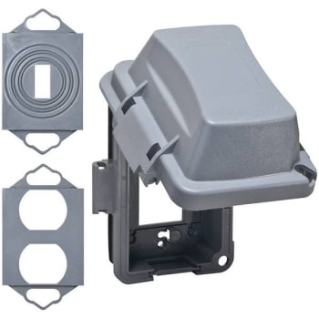 Image for Taymac N3r Gray 1-Gang Weatherproof Electrical Outdoor Outlet Cover from HD Supply