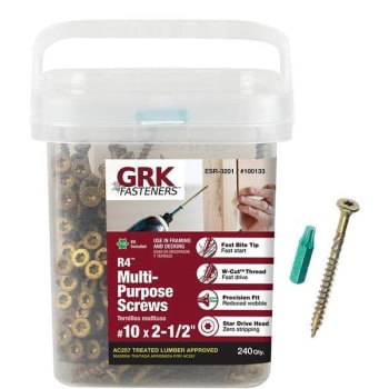 Image for Grk Fasteners #10 X 2-1/2 In Star Dr Bugle Multi Wood Screw Package Of 240 from HD Supply