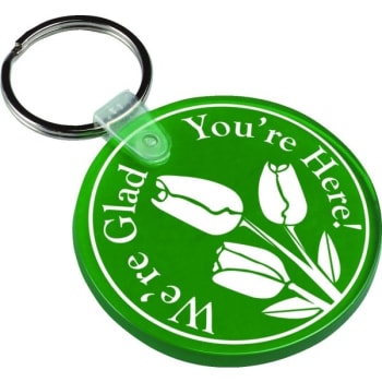 Image for Soft Plastic Key Tag, Circle With Imprint On Both Sides from HD Supply