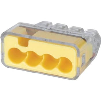 Image for Ideal 34 Yellow In-Sure 4-Port Connector Package Of 100 from HD Supply