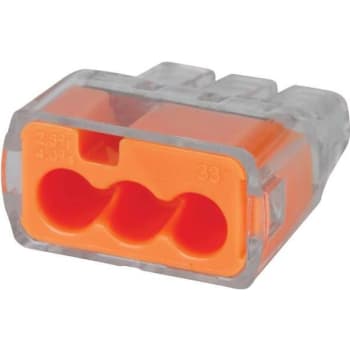 Ideal 33 Orange In-Sure 3-Port Connectors Package Of 100