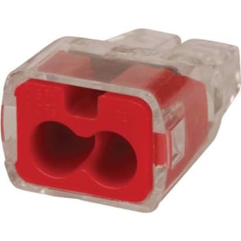 Ideal 32 Red In-Sure 2-Port Connectors Package Of 100