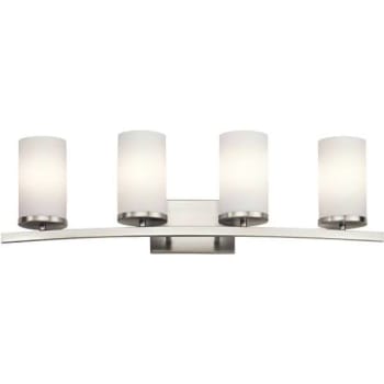 Image for Kichler Crosby 4-Light Brushed Nickel Vanity Light from HD Supply