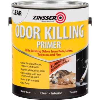 Image for Zinsser 1 Gal Water-Based Odor Killing Primer Flat Clear from HD Supply