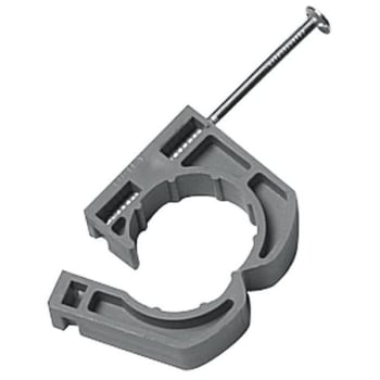 Oatey 3/4 In Full Pipe Clamp With Nail Package Of 10