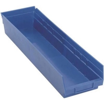 Image for Quantum Storage Systems # Qsb106bl 6-5/8 In. Economy Shelf Bin (Blue) (4-Pack) from HD Supply
