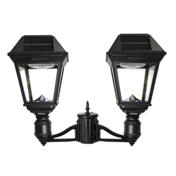 Image for Gama Sonic Imperial Iii Solar Lamp Post - Double Lamp - Black from HD Supply