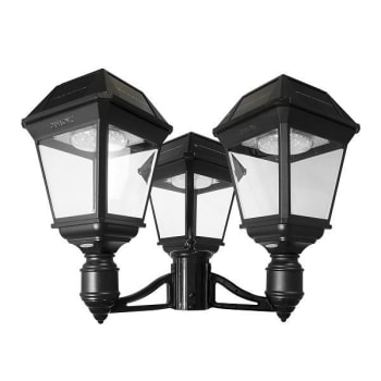 Image for Gama Sonic Imperial Iii Solar Lamp Post - Triple Lamp - Black from HD Supply