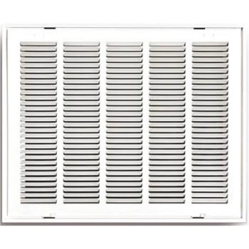Image for Truaire 20 in. x 14 in. Stamped Hinged Return Air Filter Grille (White) from HD Supply