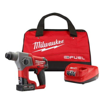 Image for Milwaukee M12 Fuel 12v Brushless Cordless 5/8 In Sds-Plus Rotary Hammer Kit from HD Supply