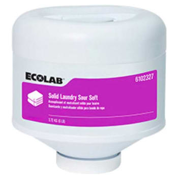 Ecolab Solid Laundry Sour Soft - 2-6 Lb 