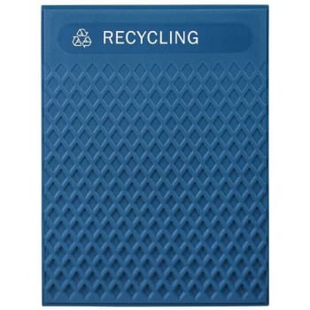 Image for Rubbermaid Commercial Decorative Plastic Mixed Recycling Insert Panels (Blue) from HD Supply