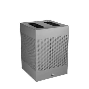 Image for Rubbermaid Commercial Silhouettes Dual Stream 34 Gallon Trash Can (Silver) from HD Supply