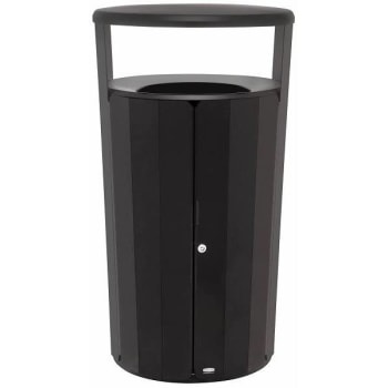 Image for Rubbermaid Commercial Resist® Round 33 Gal Outdoor Trash Can (Black) from HD Supply