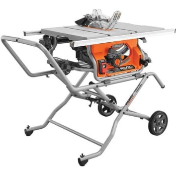 Image for Ridgid 15 Amp 10" Portable Corded Pro Jobsite Table Saw With Stand from HD Supply