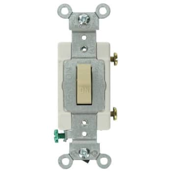 Image for Leviton 15 A 120/277-Volt 1-Pole Commercial Grade Ac Quiet Toggle Switch Ivory from HD Supply