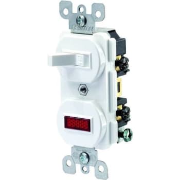 Image for Leviton 15a Comm Grd Combo Sgl Pole Toggle Switch And Neon Pilot Lt Ivory from HD Supply