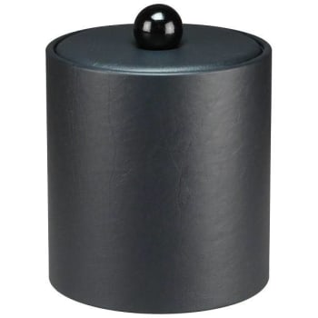 Image for Wescon 2 Quart Black Leatherette Ice Bucket With Liner And Lid With Black Knob from HD Supply
