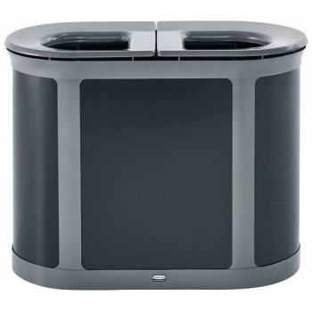 Image for Rubbermaid Commercial Decorative Indoor Trash Cans Pearl Gray/umbra Gray from HD Supply