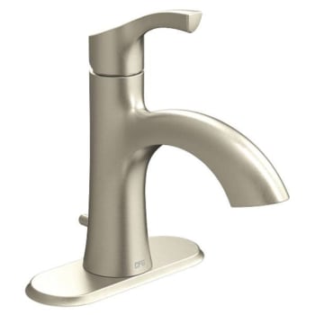 Image for Cleveland Faucet Group Ash Brushed Nickel One-Handle Low Arc Bathroom Faucet from HD Supply
