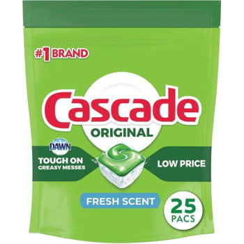 Image for Cascade Actionpacs Fresh Scent Tablet Dishwasher Detergent Package Of 25 from HD Supply