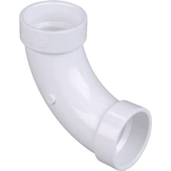 Image for Nibco 2" Pvc Dwv 90-Degree Hub X Hub Long-Turn Elbow Fitting from HD Supply